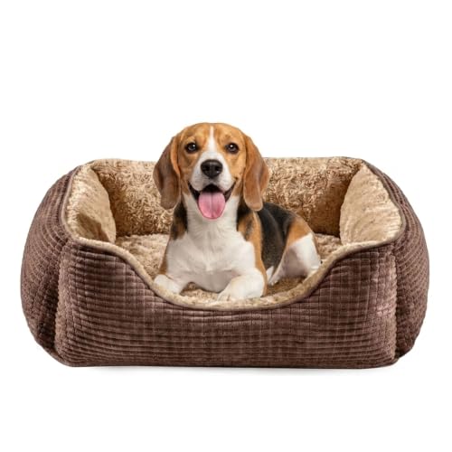 Image of JOEJOY Medium Dog Bed Washable Pet Bed, Orthopedic Calming Dog Bed, 63x53cm