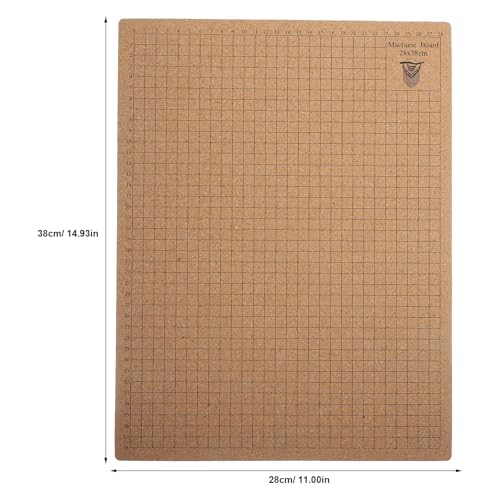 Tablero de macramé para joyas DIY con base de corcho y guía de nudos 8
