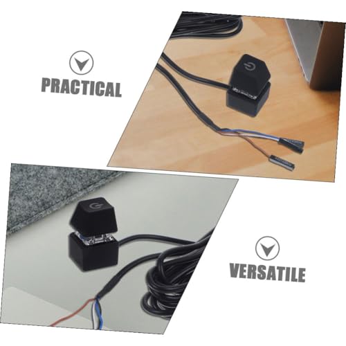 Cable de alimentación PC con interruptor de encendido SHINEOFI para ordenadores de escritorio 3