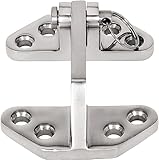 Long Reach Stainless Hatch Hinge, Heavy Duty Marine Grade 316 Steel With Removable Pin - Ship RV Accessories Yacht Hardware (1PC)