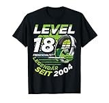 Level 18 Jahre Geburtstagsshirt Junge Gamer 2004 Geburtstag T-Shirt