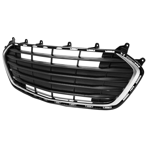 ALMULOO Front Bumper Grille Grill Compatible with 2017-2021 Chevy Chevrolet Trax Black+Silvery Plastic (ABS) Replacement for GM1036196 42537706 42519611 by ALMULOO - Image 5