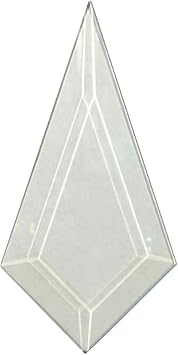 2-1/4"X4" Tear Drop Clear Glass Bevel 10 Pack
