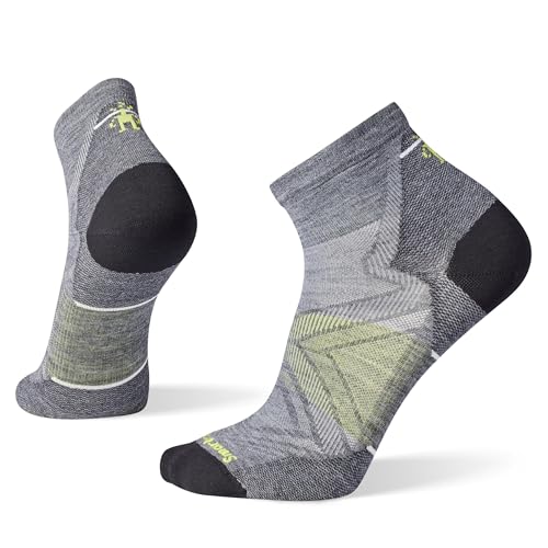 Smartwool Men's Run Zero Cushion Ankle Socks MEDIUM GRAY Small by Smartwool - Used condition - US$10.16