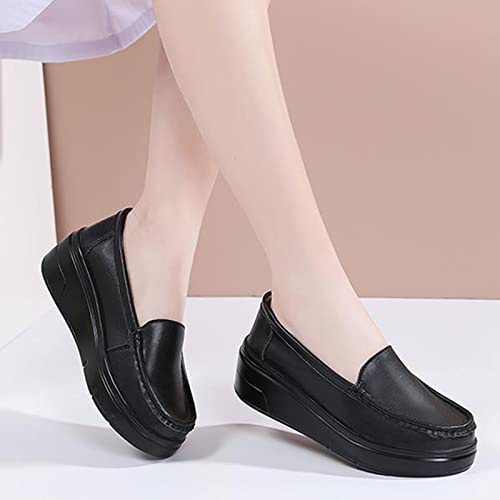 Sapatos de Enfermagem para Mulheres,Respirável Anti-derrapante Cunhas Sapatos de Enfermeira de Traba