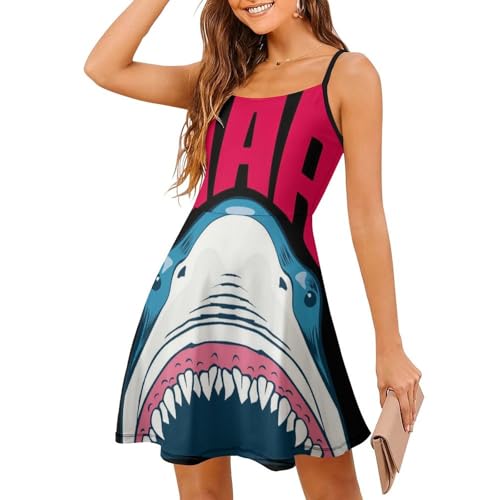 Robe d'été à bretelles fines Shark : la solution contre la chaleur pour rester élégante