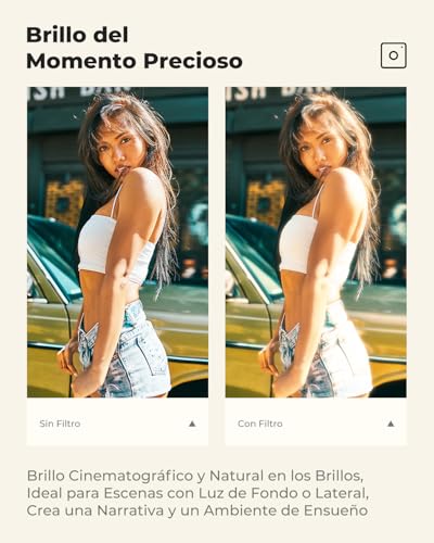 Filtro Gold-Mist 67mm para eliminar la dureza digital y suavizar la piel en vídeo 5