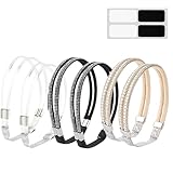 Marsrut (3 Pairs) Elastic High Heels Shoe Straps, Anti-Loose Detachable Ankle Rhinestone Straps - Replacement Straps in Nature Colors for Shoes (3 Colors), 3-Detachable-Straps