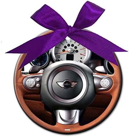 Joanna 2011 vilner Mini Cooper Steering Wheel Round Porcelain Christmas Tree Decoration Ornament (one Side) BH419129