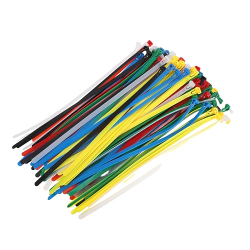 Ipetboom 100 Piezas Bridas Nylon Ajustables Autoblocantes Resistentes al Clima para Organización de Cables Hogar Oficina Jardín Taller