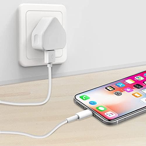 Usb Plug For Iphone Plugs Uk Usb Wall Plug-Usb Charger Plug Uk 3 Pin Usb Adapter Plug Uk Mobile Phone Mains Chargers Usb Plugs Compatible To Mobiles/Samsung/Iphone/Ipads/Watches/Airpods Usb Plug UK