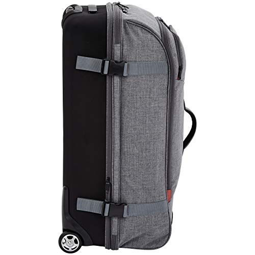 Amazon Basics Rolling Travel Duffel Bag Luggage with Wheels, Large, Grey