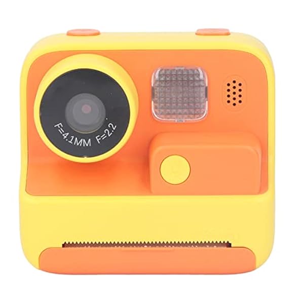 Kinderen Print Camera, Video Selfie 1400 MAh Batterij 48 MP Foto's 48 MP Camera met Draagkoord voor Gebruik Buitenshuis (Geel12)