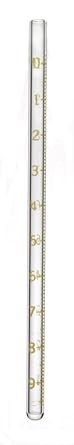 Kimble 64FR828B Soda-lime Glass Wintrobe ESR Erythrocyte Sedimentation Rate Tube, Round Bottom, 115 mm Length x 3 mm ID Pack of 2000