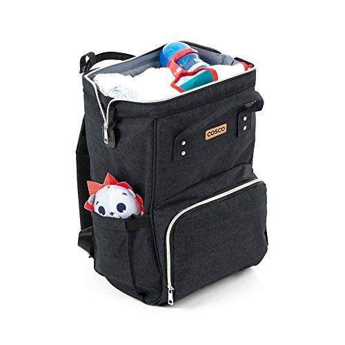 Cosco Kids, Mochila Multifuncional Peggy, Preto Mescla