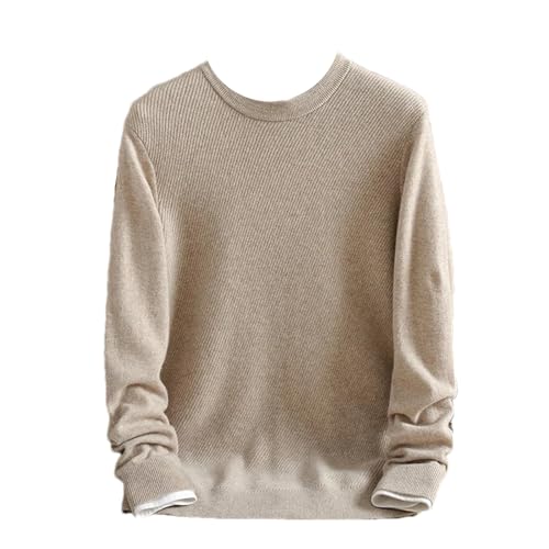Pull tricoté à col rond homme Kelsiop contre le froid pour senior frileux