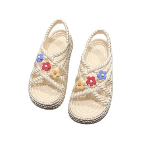 Cute Slippers for Women, Summer Fashion, Thick Anti-Slip Sole, Floral Decor, Indoor-Outdoor Beach Sandals for teen girls