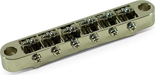 WD Music Nashville Tune-O-Matic Bridge With Roller Saddles Nickel (WNRTN) �u���b�W ���[���[�T�h�� �j�b�P��