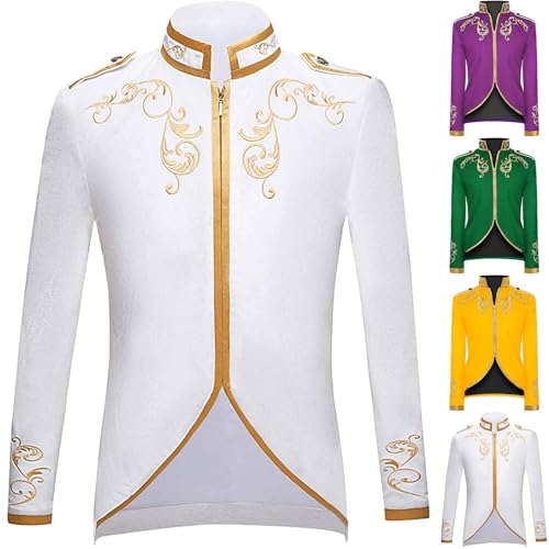 Cambkatl Men's Marching Band Parade Jacket Drummer Military Music Festivals Cosplay Outfit for Halloween & Themed Parties2