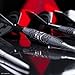 Target Darts Star Wars Darth Vader 95% Tungsten Steel Tip Darts, 24G | Black Swiss Storm Points, Red & Black K-Flex No.2/No.6 Shafts & Flights, Premium Swiss Keyring Tool & Takoma Wallet