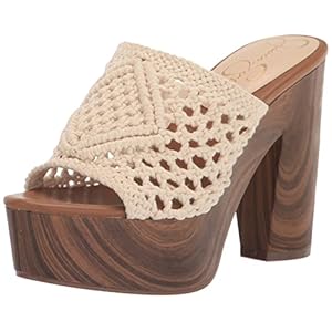 Jessica Simpson Womens Shelbie Cushioned Footbed Block Heel Dress Sandals