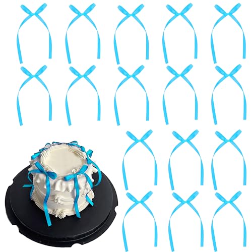 Image of Etwgbaby 20 Pcs Bow Cupcake Toppers Bowknot Blue Cupcake Picks Bridal Baby Shower Graduation Party Decor Cake Dessert Picks Decoration Baby Girl Birthday Wedding Party Decoration Supplies