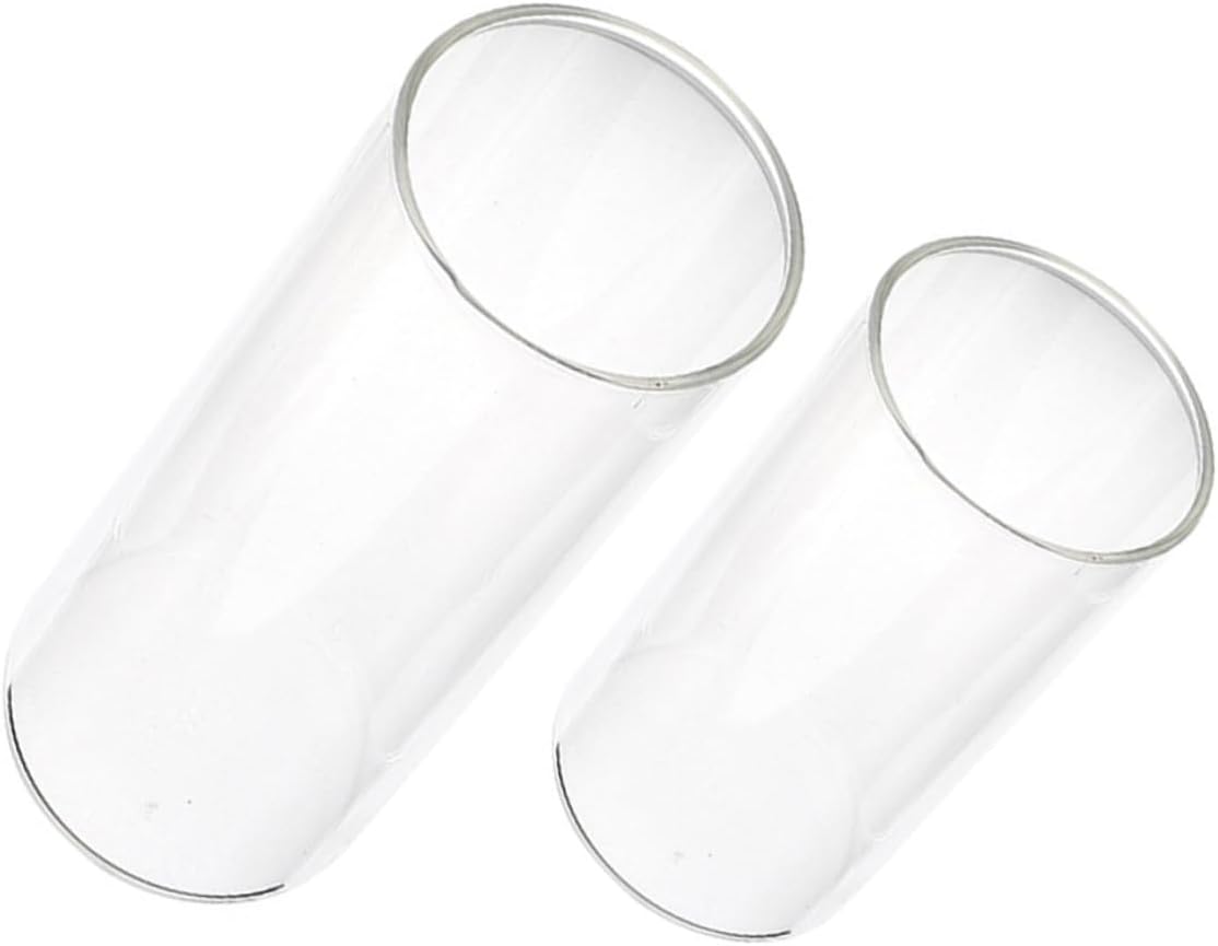 2pcs Stable Glass Material Candle Covers Windproof Candle Cups for Centerpieces DIY Home Decor