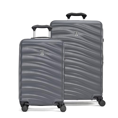 Travelpro Maxlite Air V2 Hardside Expandable Luggage, 8 Spinner Wheels, Lightweight Hard Shell, TSA lock, Shadow Grey, 2-Piece Set (20/25)