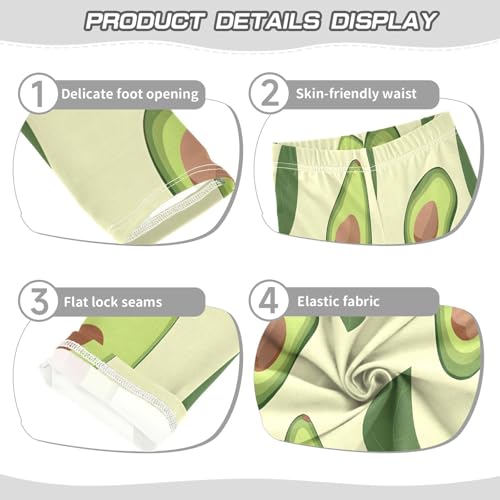 Bolaz Toddler Girls Leggings Printed Yoga Pants Leggings Avocado for Kids3