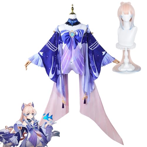 ［コシャンズ］ ウイッグ付き 原神 珊瑚宮心海 コスプレ衣装 コスチューム服 仮装 イベント ハロウィン クリ...