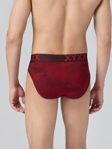 Image of XYXX Metrix Cotton Modal Brief for Men | Snug Fit with Anti-roll no-Marks Waistband | Printed Underwear for Men Combo