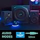 Speedlink Gravity LT PC Lautsprecher 2.1 Soundsystem Bluetooth - mit Subwoofer aus Holz, Aktiv Lautsprechersystem 80 Watt, 3,5mm Klinke AUX, RGB-Tischfernbedienung, schwarz