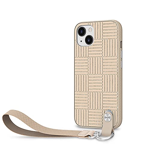 moshi Altra for iPhone ���O���\���X�g�X�g���b�v�t���P�[�X �ČRMIL�K�i(Sahara Beige) (iPhone 13�p)