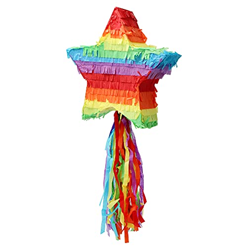image for JOYIN Cinco De Mayo Star Pinata 12.6 x 12.6 x 3 inches. Fiesta Party S