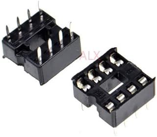30PCS DIP8 IC Socket DIP CHIP Test Holder Adaptor 8 PIN dip-8 DIP 8PIN 8p 2.54MM Pitch Connector
