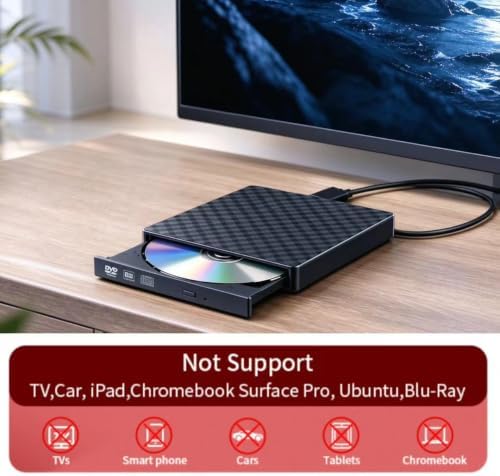 USB 3.0 및 Type-C 블루레이 버너, 휴대용 USB 외장 블루레이 드라이브 — 사진 7