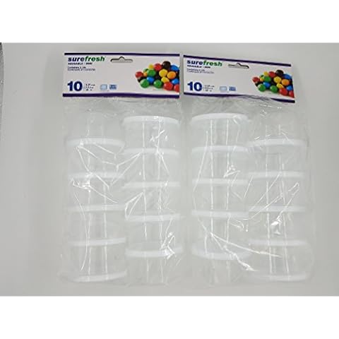 Sure Fresh Mini Round Storage Containers 2 Packs - 20 count, Round Cover