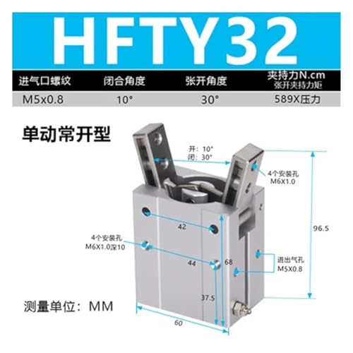 Support de cylindre HFTY32 anti vibration pour pince masque