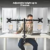 Utopia Home Dual Monitor Arms Adjustable Screen Adjustable Arm Desk Mount for 13-32 Inch Screens, VESA Mount VESA 75/100mm, Full Motion Tilt & 360° Rotation, Max 10kg per Arm, Height Adjustable, - Image 3