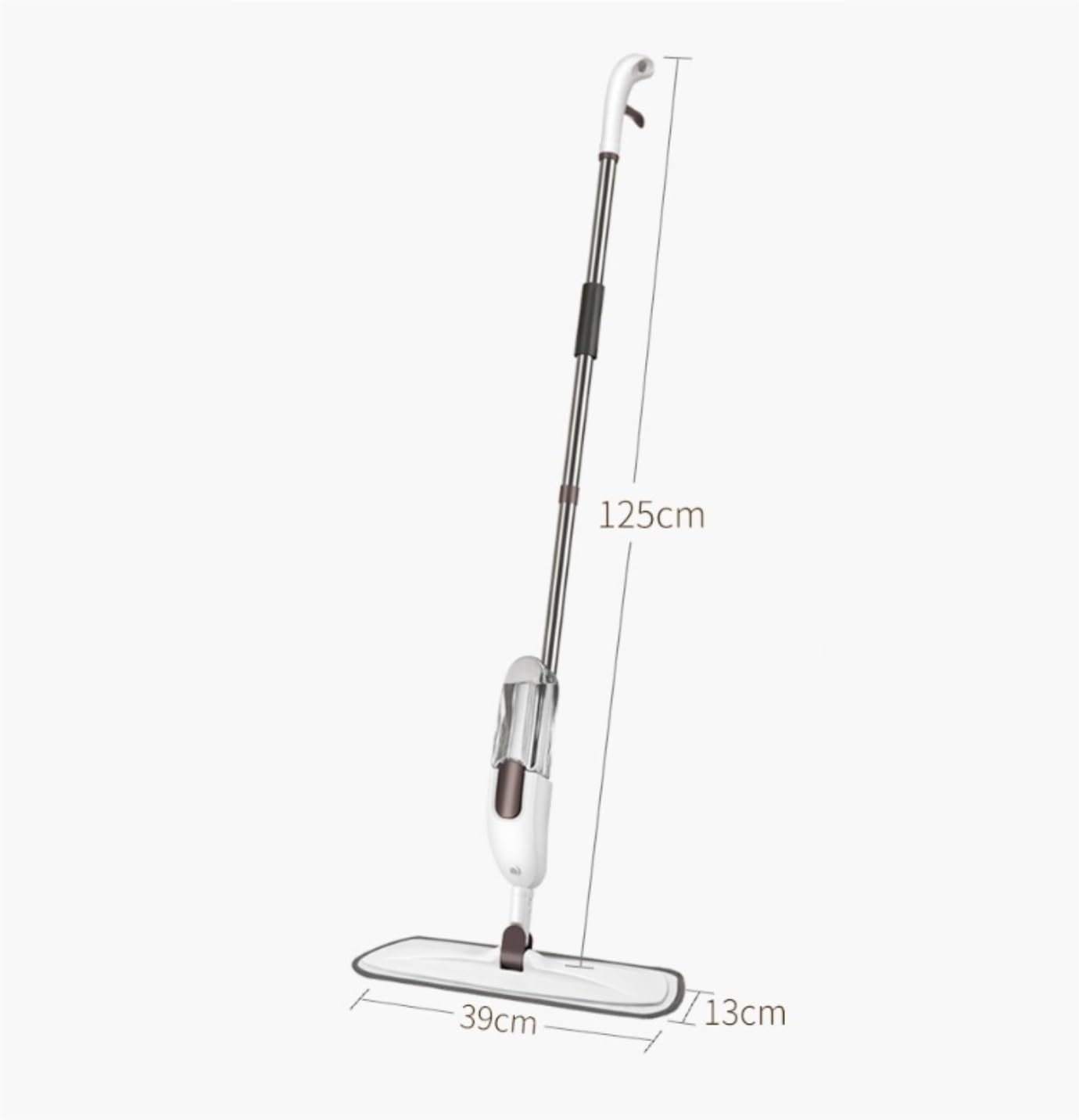 Fregona Mopa Plana con Rociador Y Fregona Reutilizable Rotación De 360° Mango Metal, Herramientas Limpieza para El Hogar Limpieza Suelo