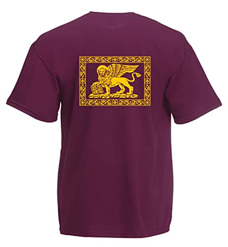 DF Style Serenissima Repubblica Veneta Leone San Marco (Rosso Cardinale, XL IT Unisex)