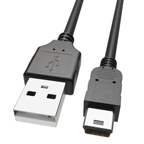 Sinoacc Mini USB Cable, USB A 2.0 auf Type Mini B (5 Pin) Compatible avec Garmin GPS Chargeable für Garmin Drive 53 Nuvi Drivesmart Driveassist Dezl Approach...