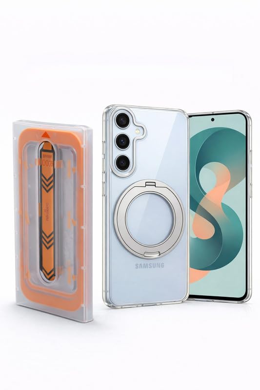Coque Samsung S26 compatible MagSafe et Qi avec anneau métal