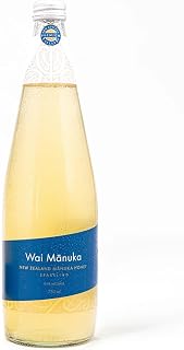 Wai Mānuka Sparkling Mānuka Honey Drink, 25.3 Fl Oz- Premium Non-Alcoholic Beverage with New Zealand Mānuka Honey, Lemon & Sparkling Water - Naturally Sweet & Refreshing