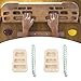 Menolana 2 Pieces Hung Board for Climbing Pull up Fingerboard Upper Body Workouts Wooden Rock Climbing Holds for Doorway Climbers Wall