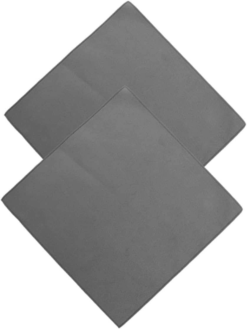 Baluue Microfiber Car Towels 2pcs Thick Dual-Sided Gray 30x30cm High Absorbent Drying Cloths for Interior Exterior Auto Detailing and Car Wash