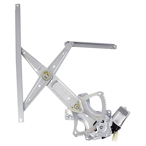 Image of TRQ Front or Rear Passenger Side Power Window Motor and Regulator Assembly Without One Touch Control Compatible with 2014-19 Toyota Highlander 2016-20 Tacoma