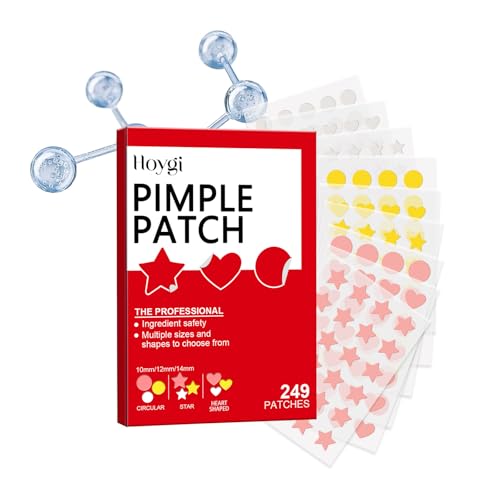 Adesivos para espinhas para rosto, adesivos para acne hidrocolóid...