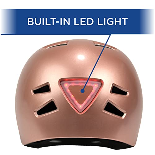 Zefal Rose Gold Light-Up Lightweight Adult Bike Helmet (Ages 14+, Unisex) #TOP2