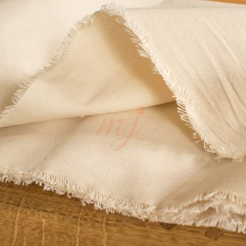 Toile coton naturel 160 cm de large pour décoration d'intérieur et rideaux rustiques - 3